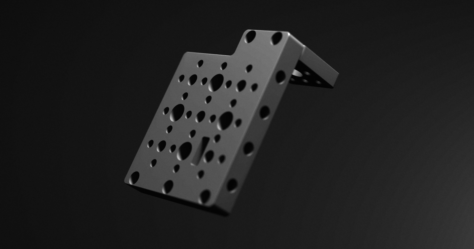 The top plate with its side clip attached